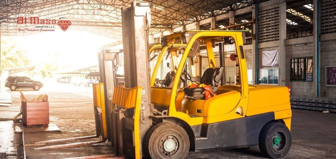 Batteries, capable of repeated charging, power electric forklifts.